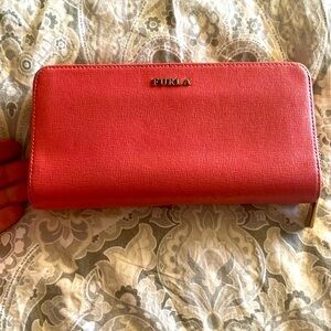 Furla Pink Zip Wallet